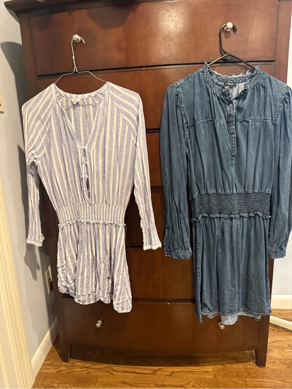 Rails Dress Bundle Size Small – 2 Dresses Blue Chambray & Striped